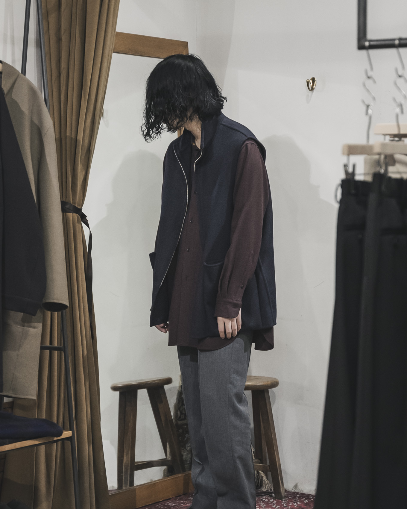 twelve BLOG | Cashmere W-Face Vest “River” | twelve blog