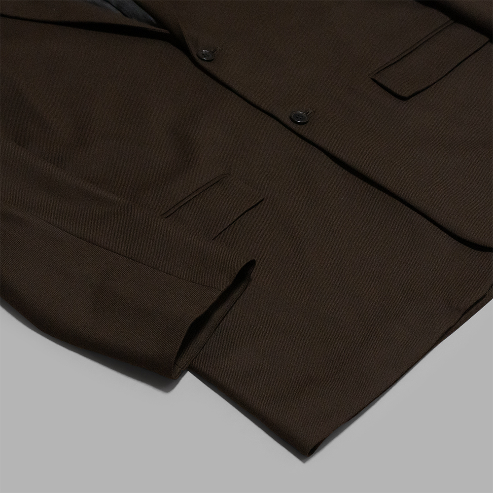 WIRROW / Botany Wool Soft Jacket (Dark Brown) | twelve
