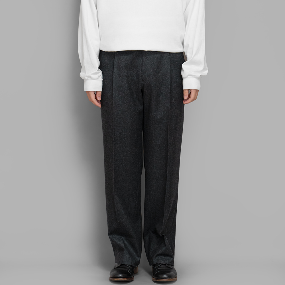 MAATEE&SONS / Set Up Trouser 2 (Flannel Charcoal) | twelve