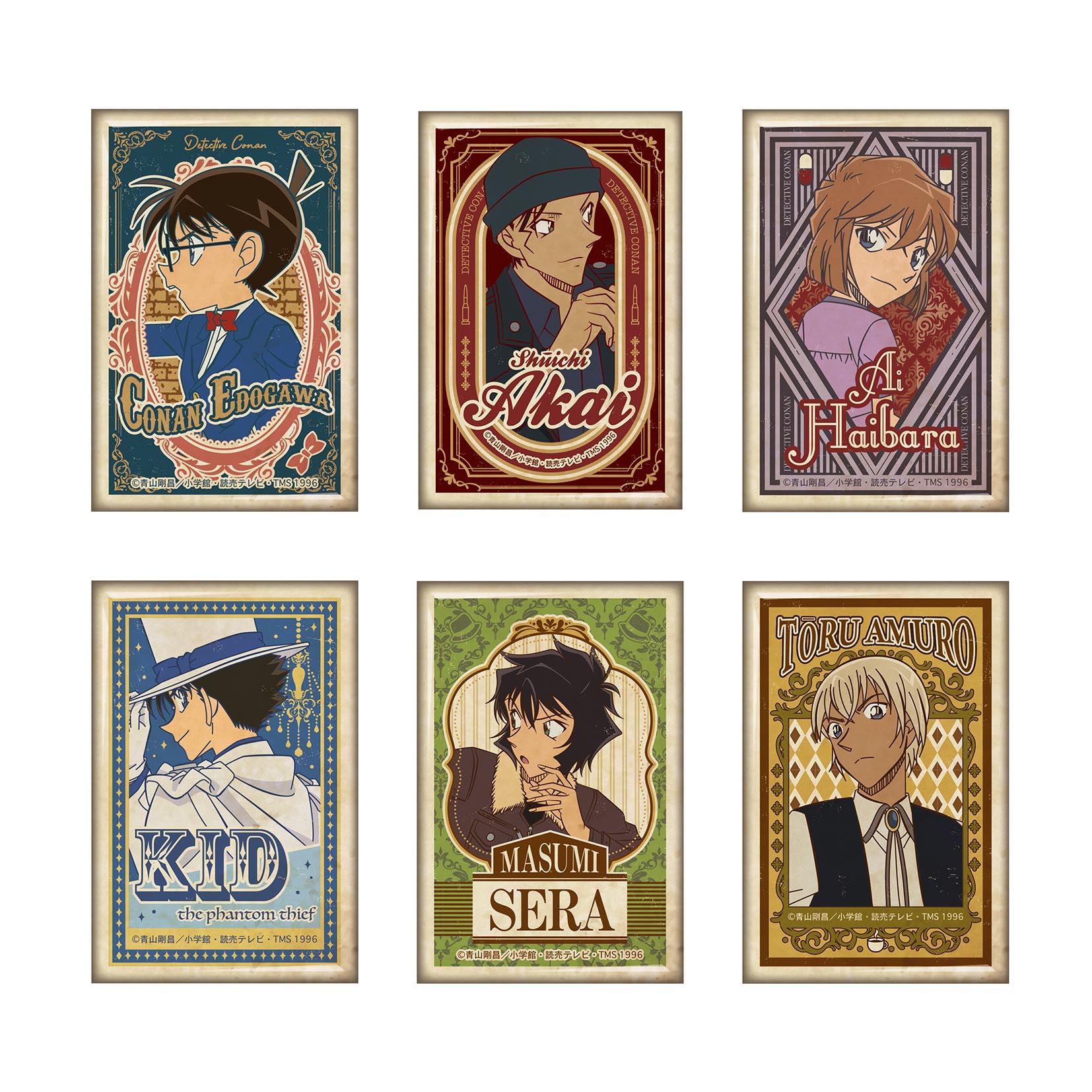 名探偵コナン アートポスターシリーズ スクエア缶バッジ - 株式会社