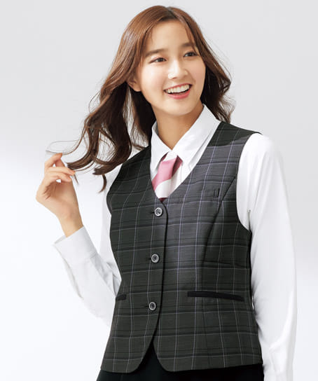 BEAMS GOLF チェック柄 ナイロンベスト BEAMS GOLF ブラック/グリーン