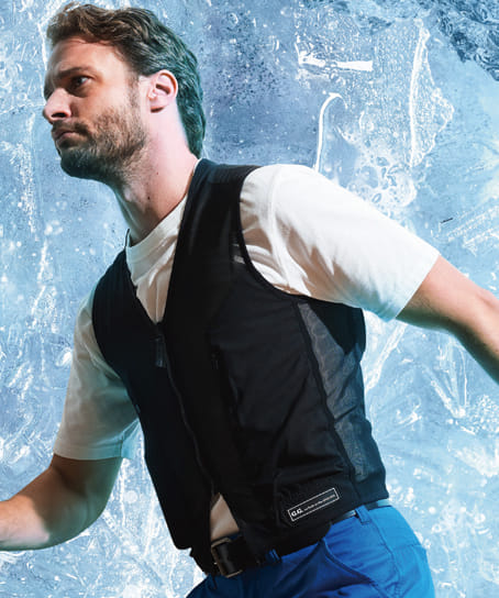 全1色】アイスパッドベストセット（非金属・4個接続） 13109 | 作業服