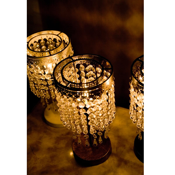 キラキラ シャンデリア 卓上照明【LED電球対応】テーブルランプ ミュゼ