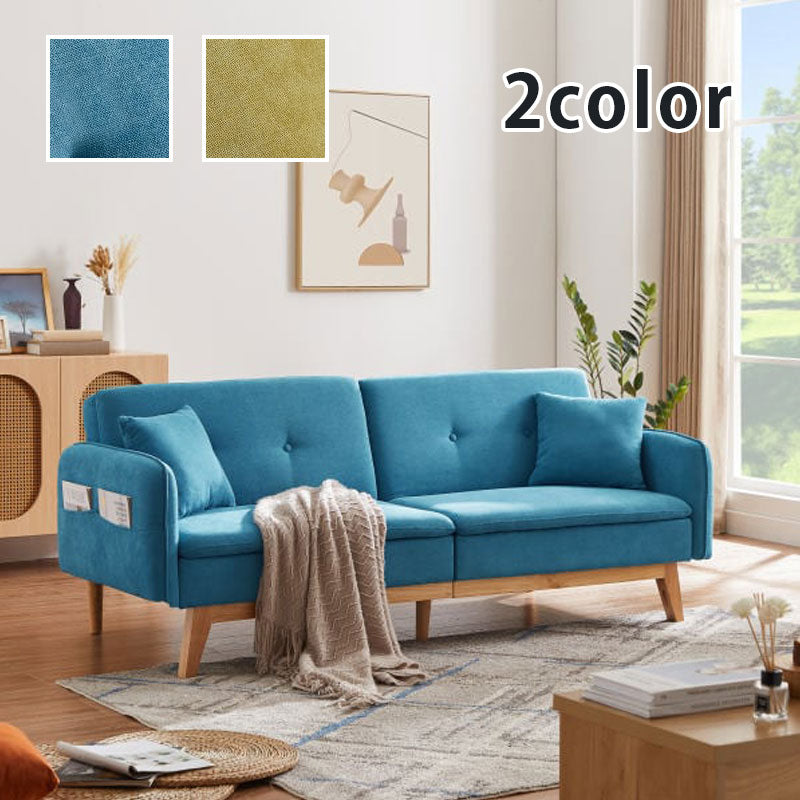 ソファベッド カジュアルソファベッド リクライニング クッション付き