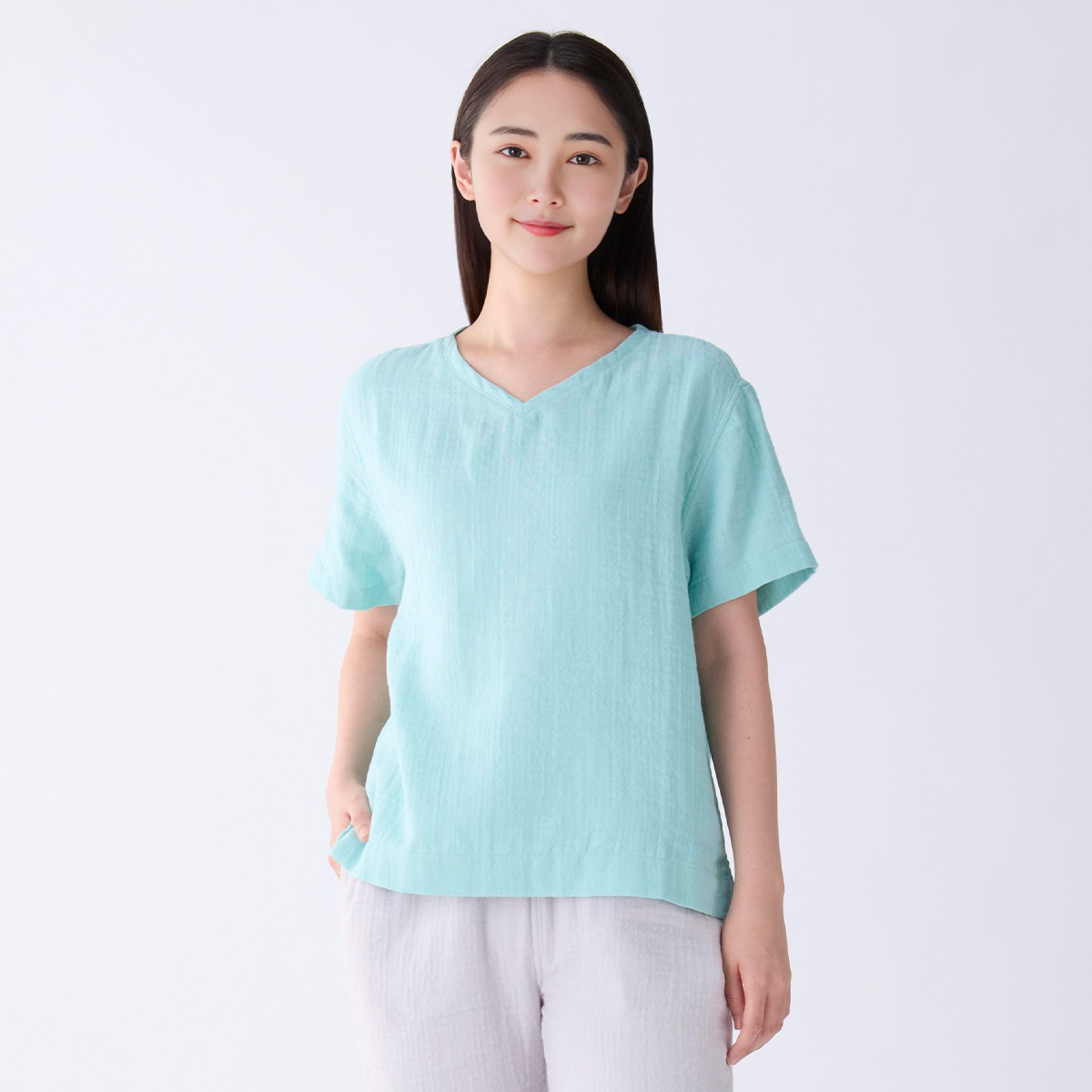 マシュマロガーゼベーシック半袖Tシャツ ユニセックス（RTZ12780