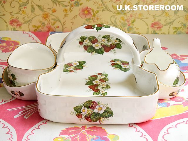 ハマースレイ ストロベリーライプ ストロベリーバスケット/Hammersley