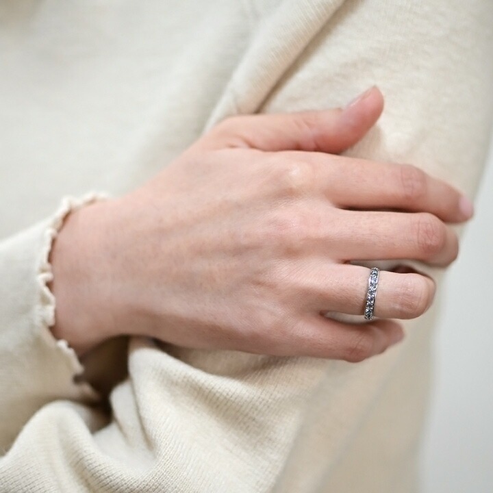 K18 アクアマリン エタニティリング[商品番号:RG0070] | umu -アム