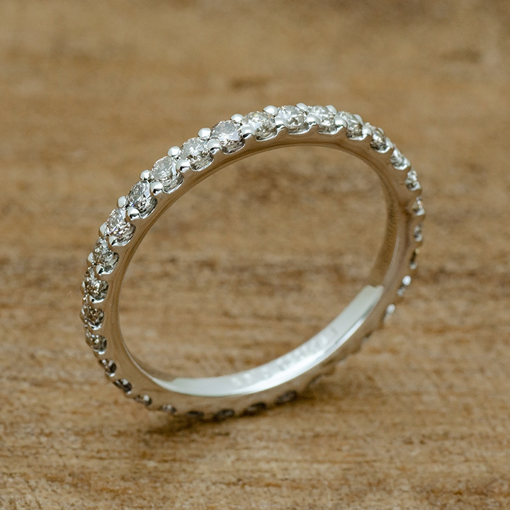 PT950 ハード ダイヤモンド 0.54ct～0.70ct フルエタニティ リング