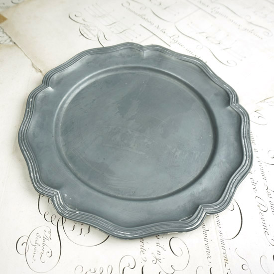 アンティーク ピュータートレイ プレート（uoo1366） - アンティーク