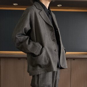 H.UNIT】TECH TWEED HBT Jacket Gray | unstable | 公式オンラインショップ