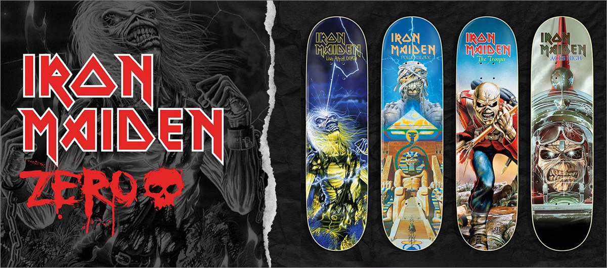 スケートブランド【ZERO】から伝説のハードロックバンド、アイアン