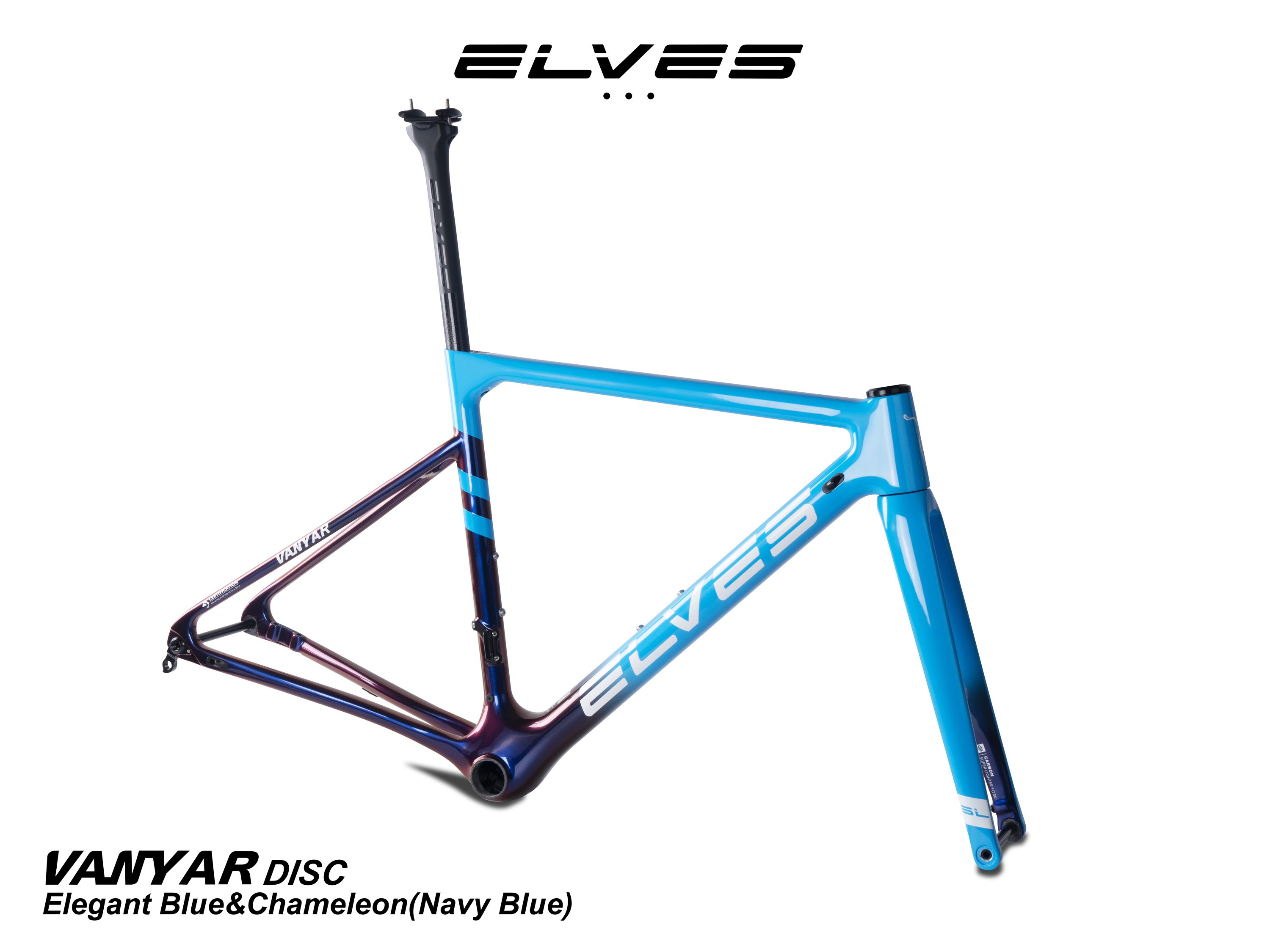 ELVES VANYAR Full Carbon DISC Road Framesets, Superlight Disc Road