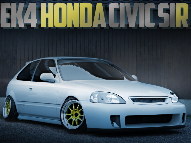 エンジン上げ!ショートナックル!ワンオフマフラー!STANCE!EK4型ホンダ