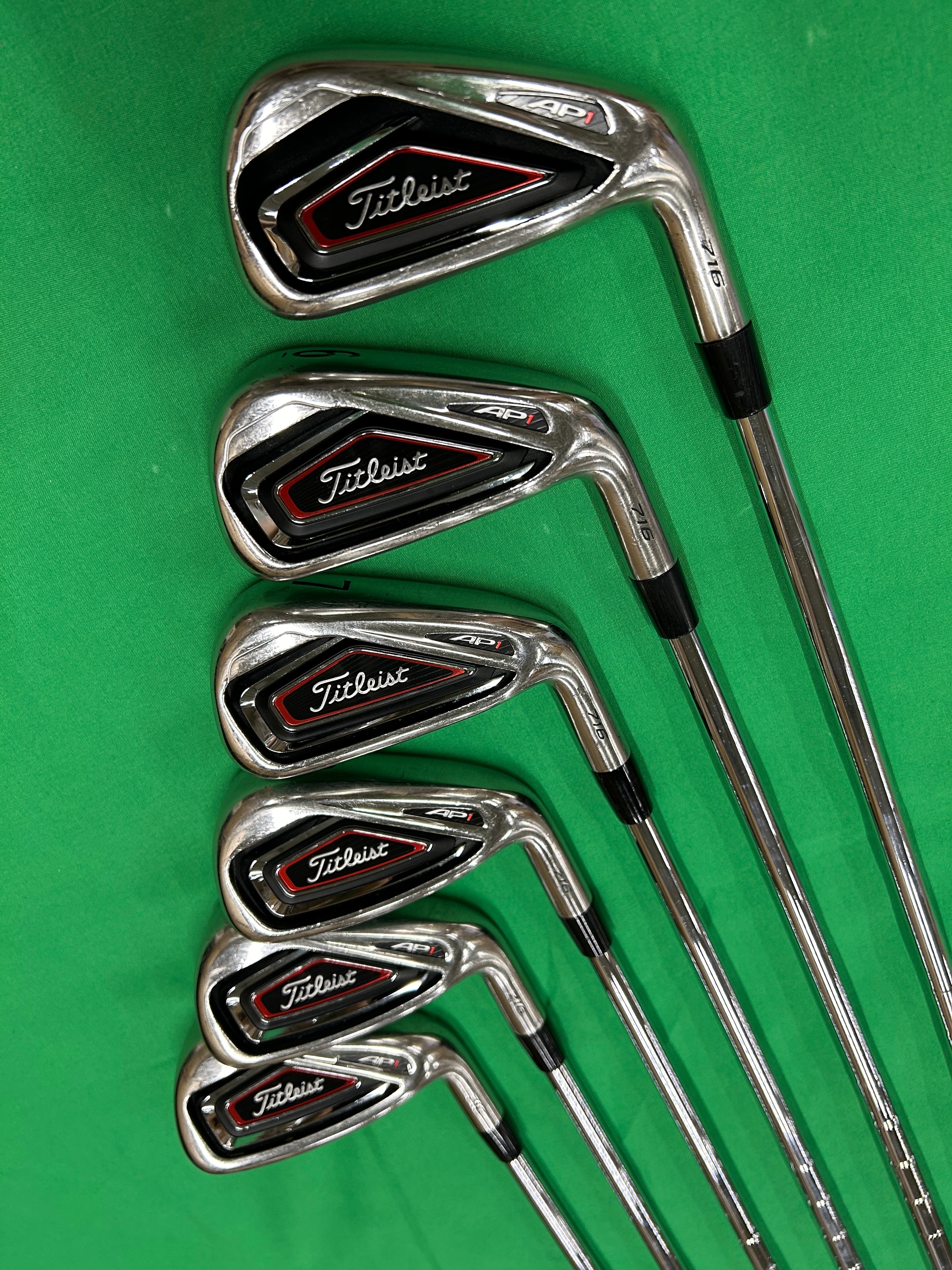 Titleist 716 AP1 irons 5-PW NSPro 950 steel stiff flex – Used Golf