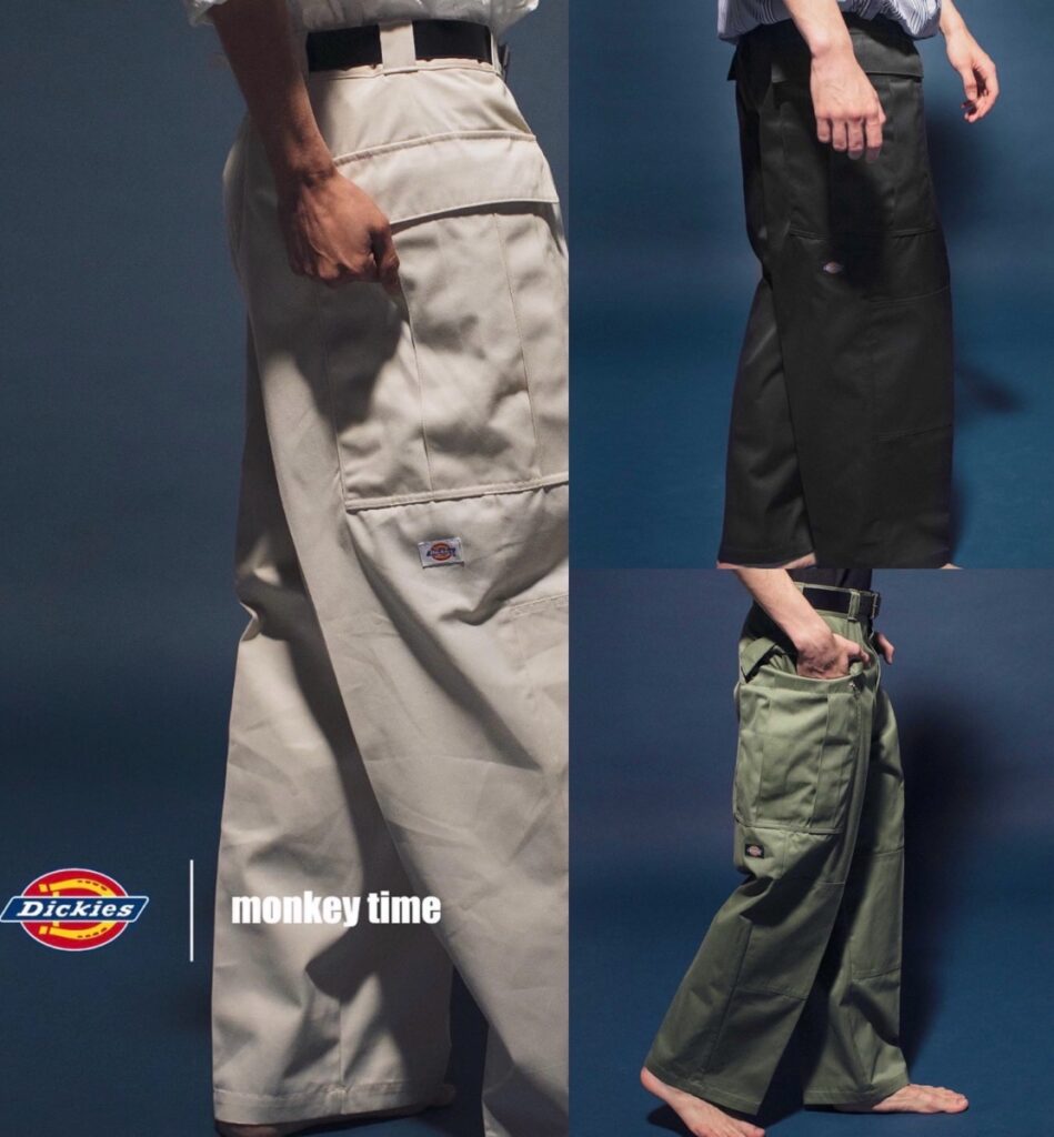 Dickies × monkey time 別注ツイルカーゴパンツが国内5月26日に発売