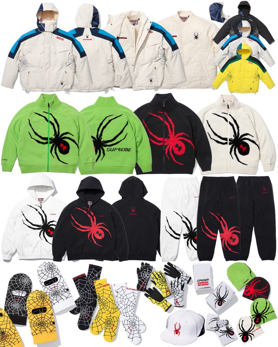 Supreme x Spyder 24FW Week18が国内12月21日に発売【全商品一覧 価格