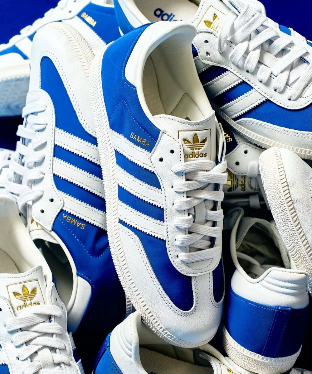 417限定色】adidas Samba OG “Crystal White/Royal Blue”の国内先行