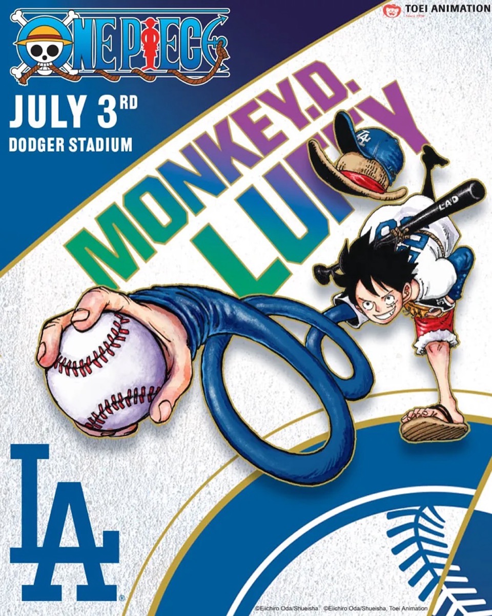 LA Dodgers ストローハット セット ワンピースコラボ Los Angeles LA