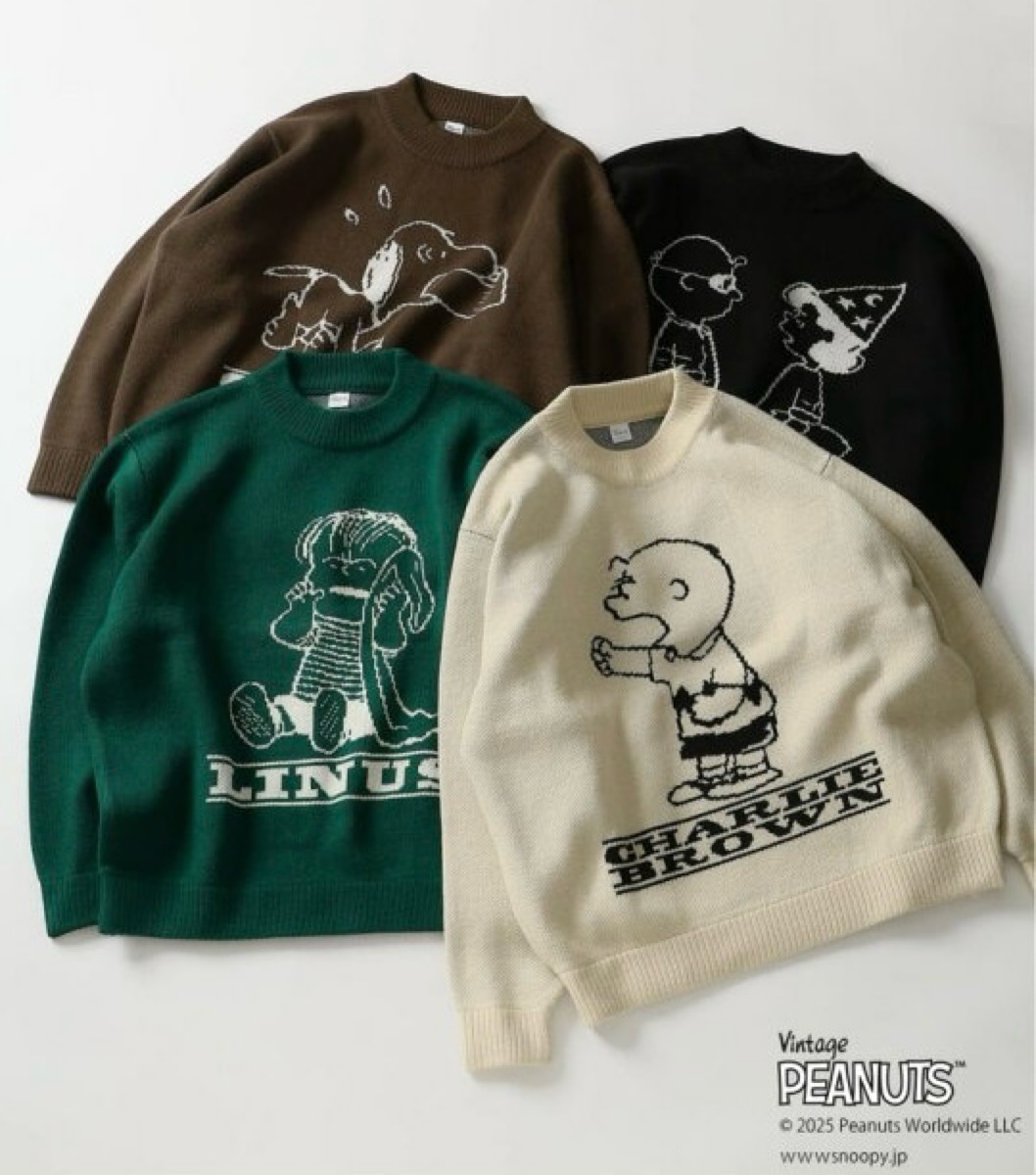JOURNAL STANDARD relume x PEANUTS 25FW 別注 ジャガードニット