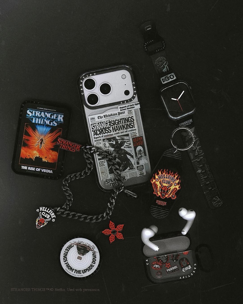 CASETiFY x ストレンジャー・シングス 新作コラボテックアクセが国内11