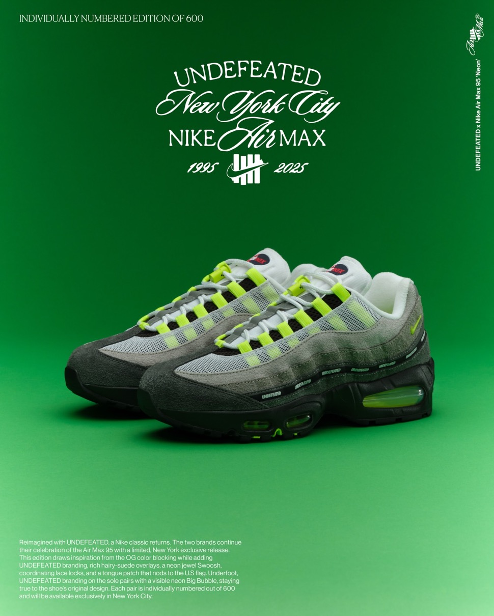 UNDEFEATED x Nike Air Max 95 SP “Geo Exclusives Pack”の“Medium