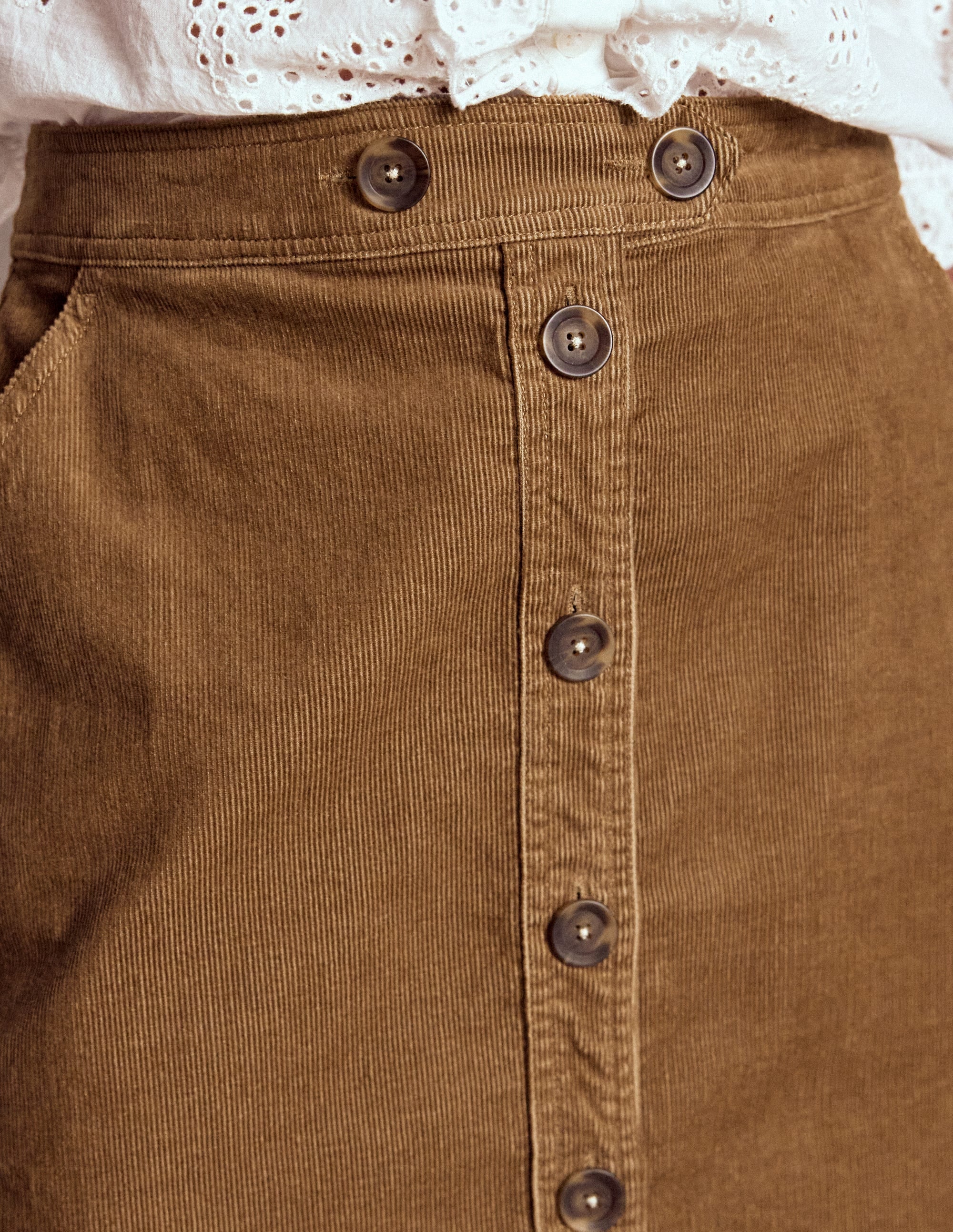 Cecelia Cord Skirt-Latte | Boden USA