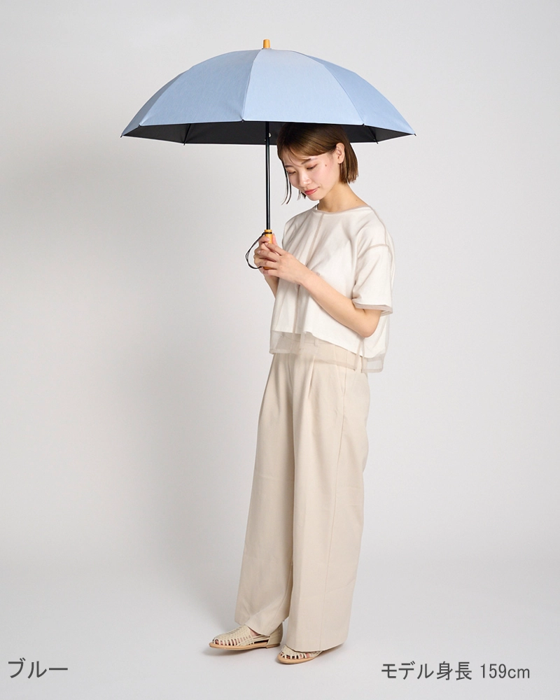 2段折 / フロスト | 完全遮光日傘｜サンバリア100