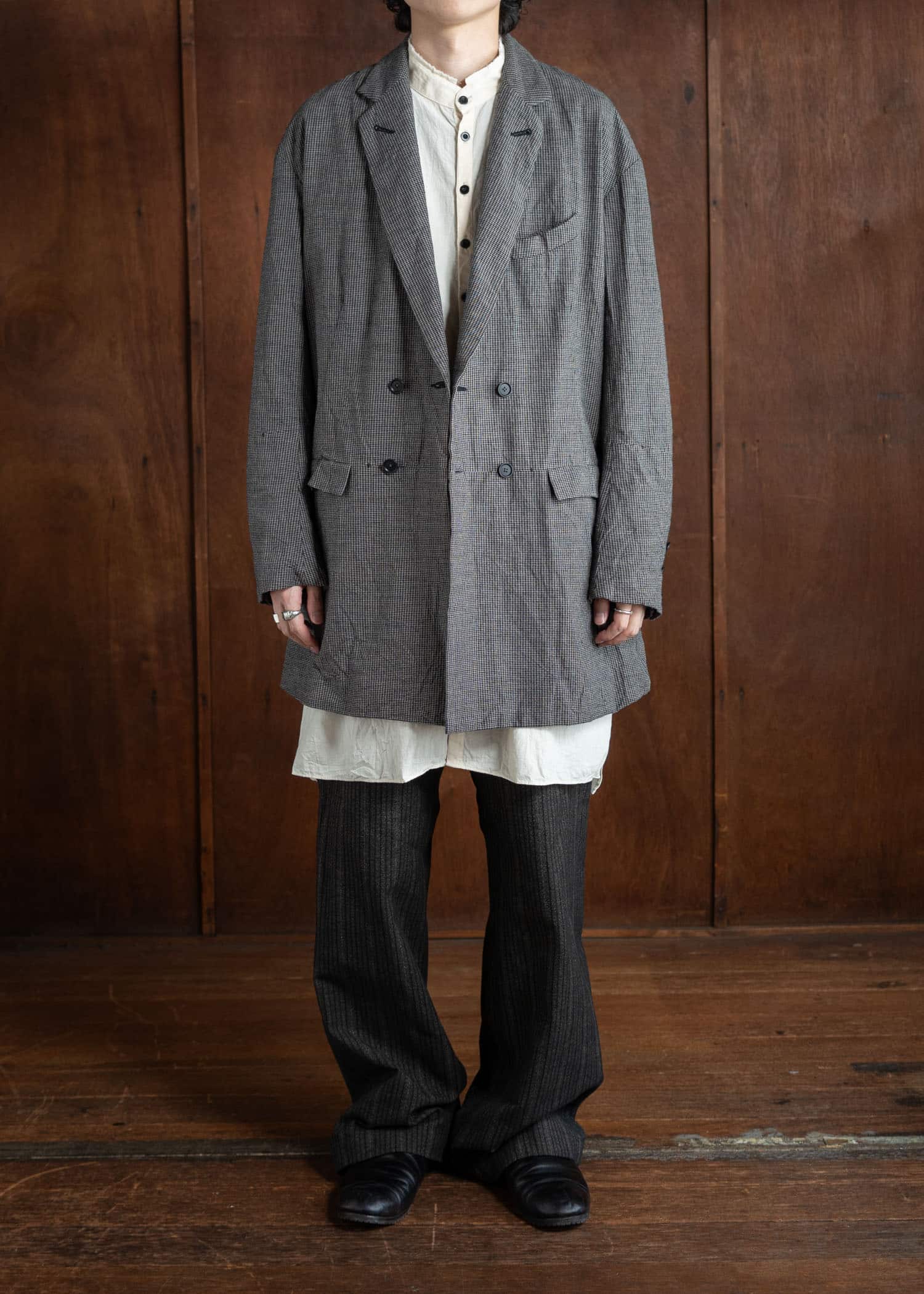 KLASICA Helen-Gh Double Breasted Semi Long Blazer – VISION OF FASHION