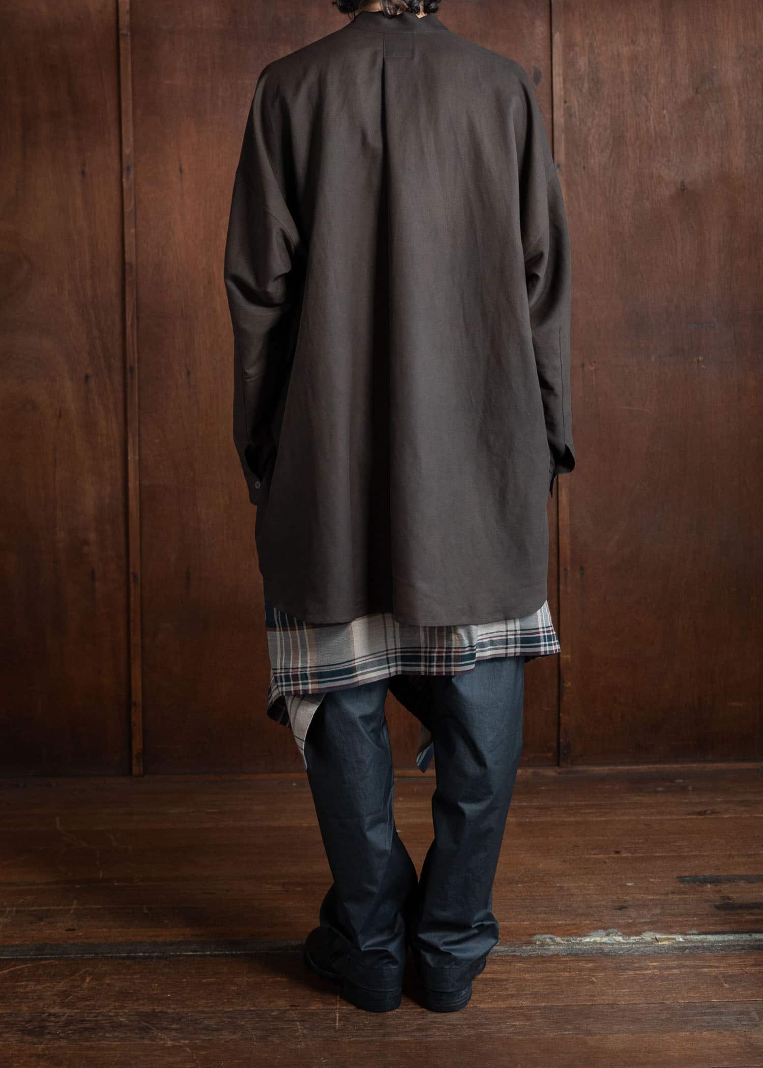 JAN-JAN VAN ESSCHE SCARF#33 Wrap Scarf Madrasⅱ Sand-Green