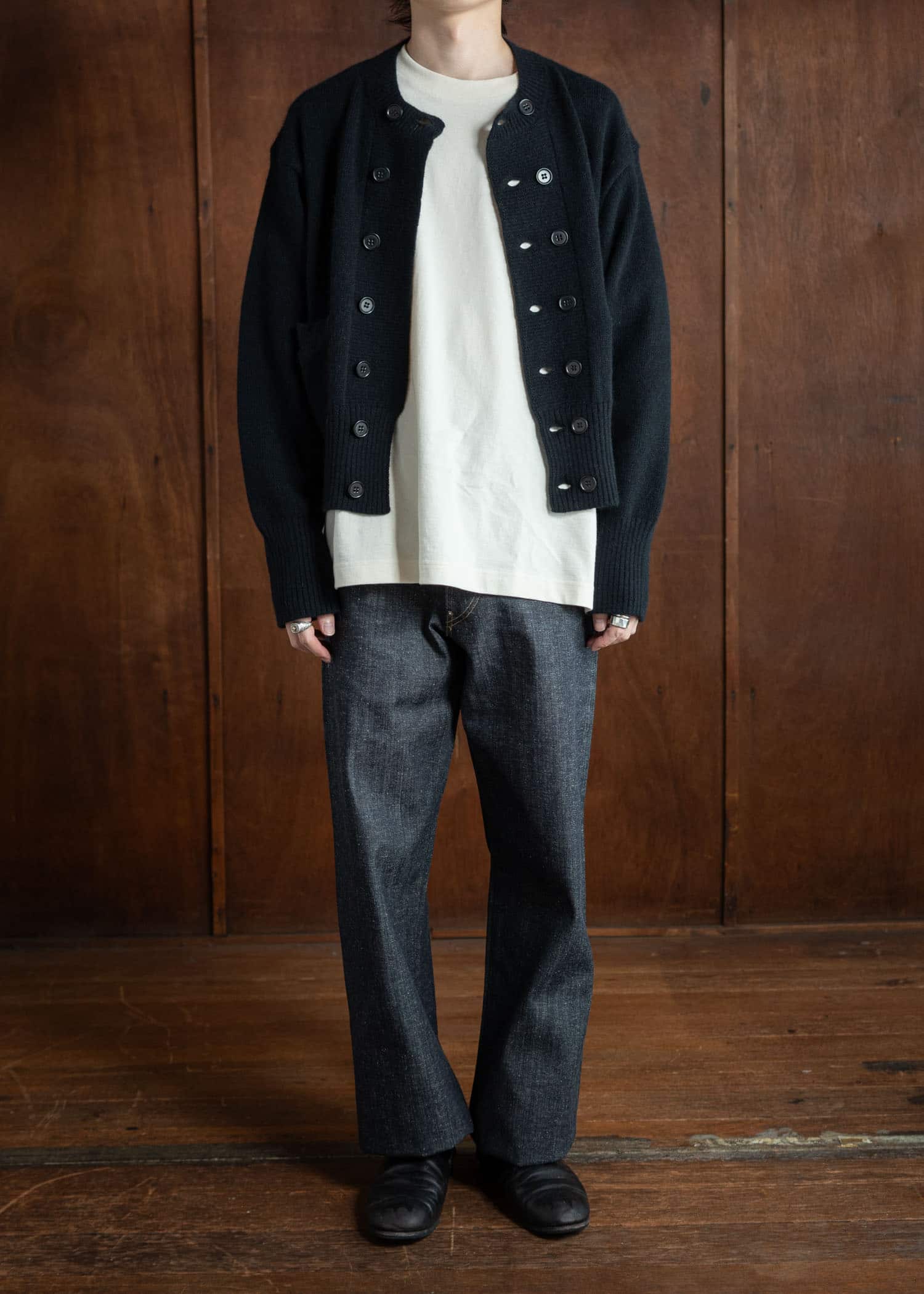 Taiga Takahashi Db Cardigan Black Lot.506 – VISION OF FASHION