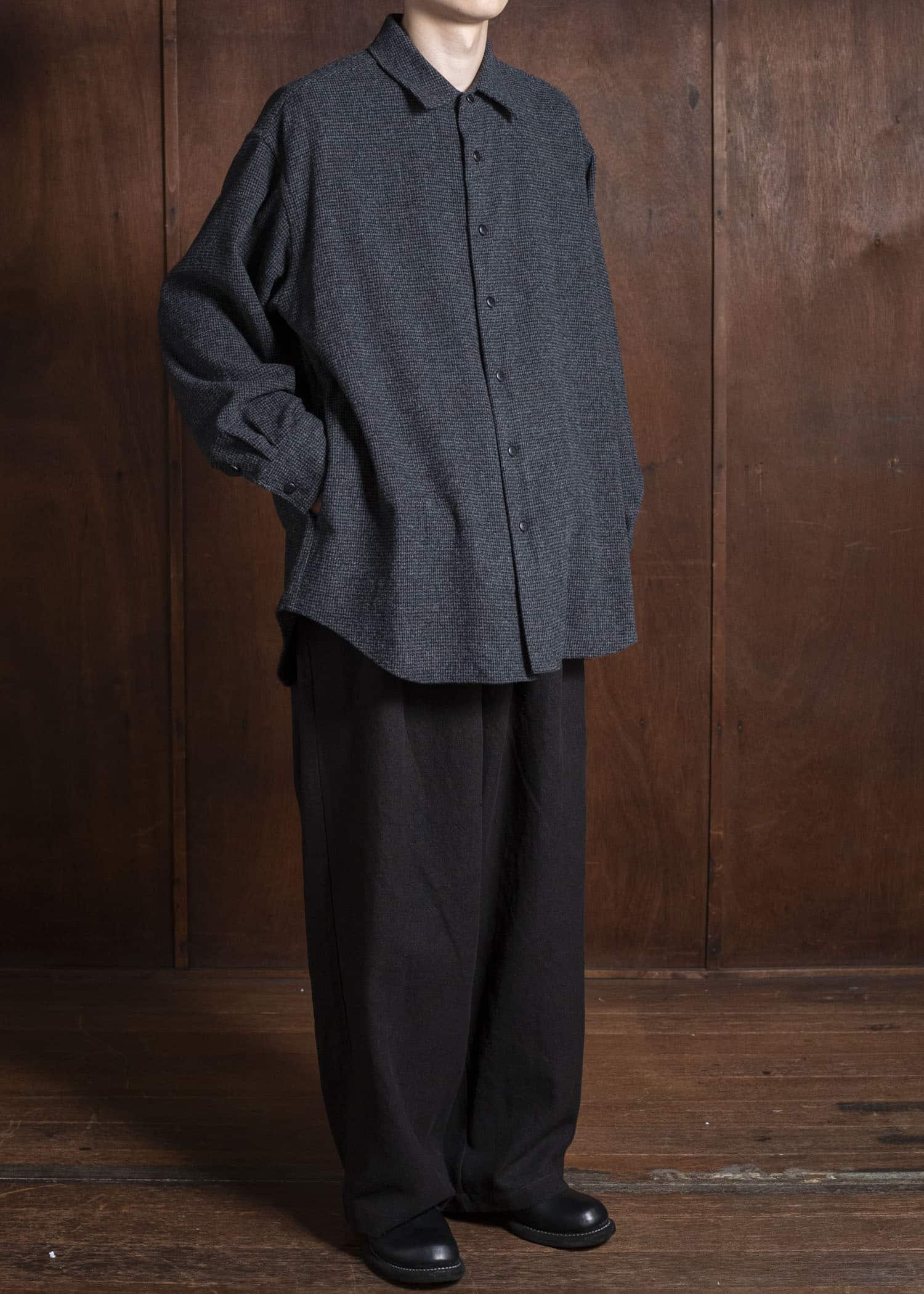 YOKO SAKAMOTO Shirt Jacket YS-25AW-12 HOUNDTOOTH – VISION OF FASHION