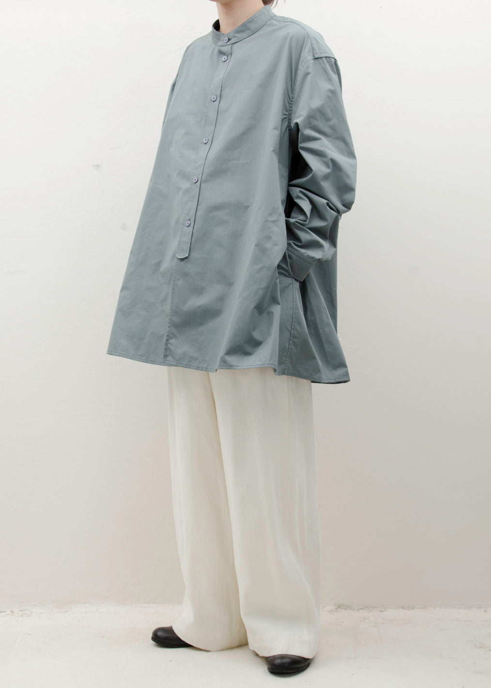 HED MAYNER 3 PLEAT SHIRT / COOL GRAY – VISION OF FASHION