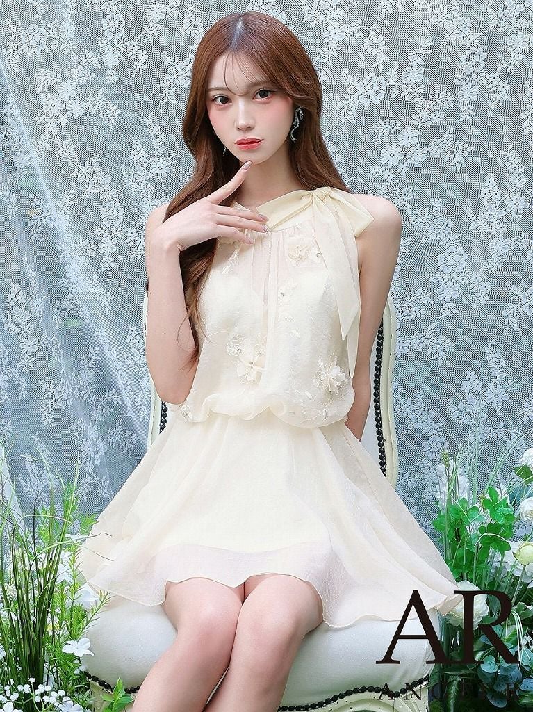 DEA. ディア バイ ローブドフルール ストーンジャガードギャザーフレア