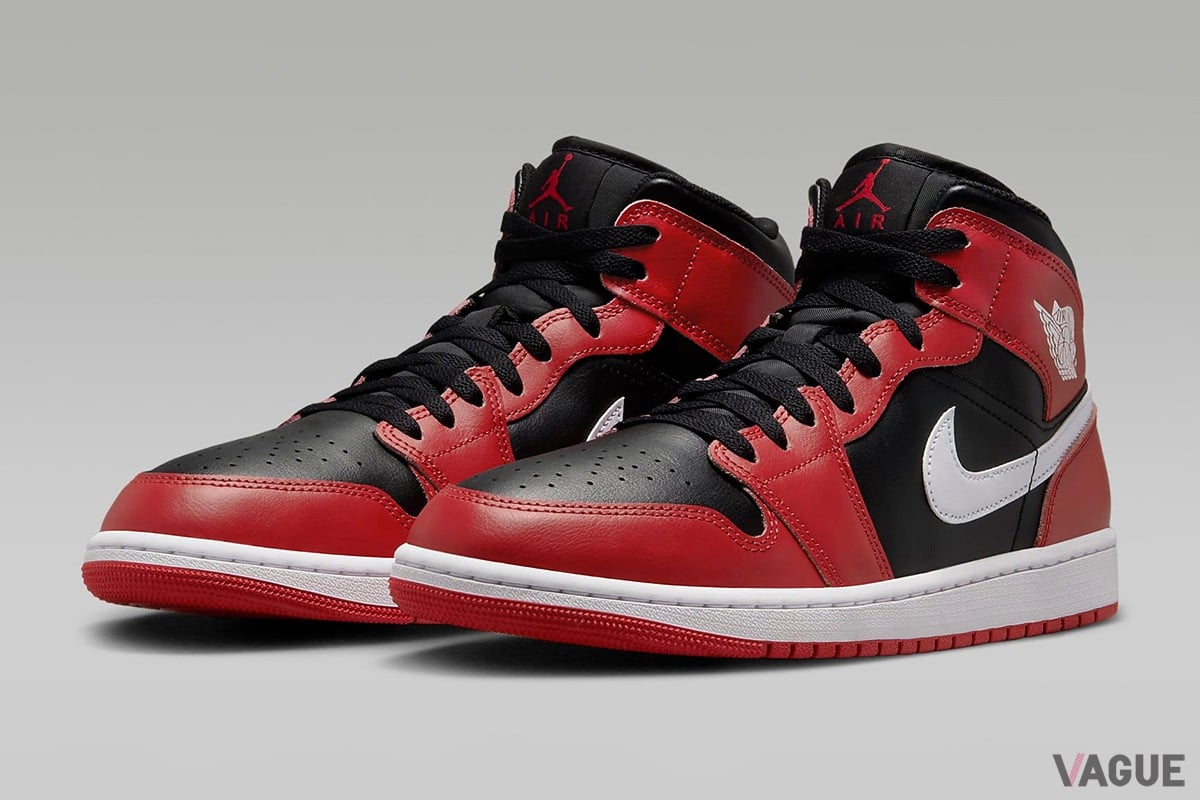 エアジョーダン1」のミッドカットにおしゃれな新色が登場！ 人気の赤