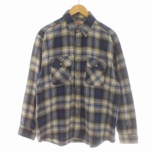 ALASKA SHIRT フランネルシャツ チェック柄 長袖 L ブルー（2024/07/20