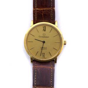 ヴィンテージ CONSTELLATION 腕時計 クォーツ アナログ レザーベルト