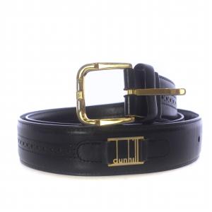 ベルト レザー バックル ロゴ刻印 40/100 黒 ブラック ゴールド色