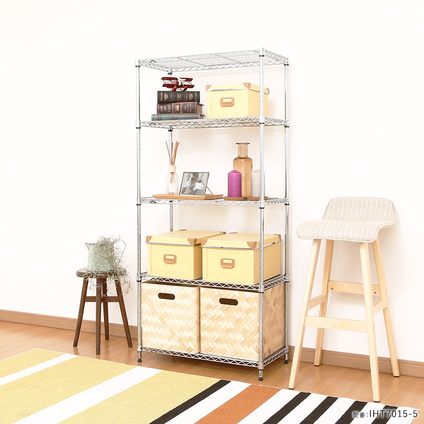 週末限定10%OFF】 [19mm] 幅70 4段 (幅69.5×奥行34.5×高さ121cm