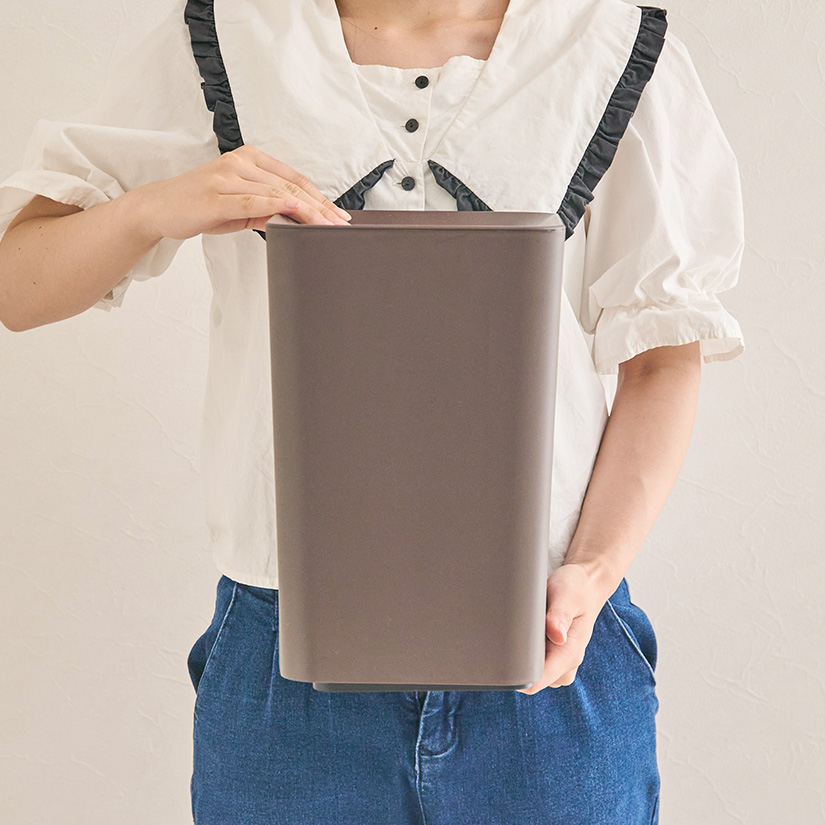 ゴミ箱 6.6L ルクレール コンパクト 袋が見えない2重構造 角型 くず