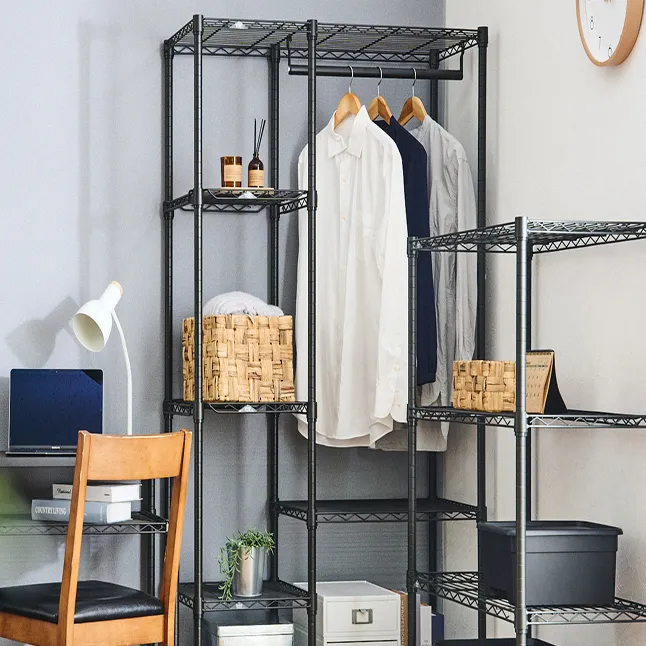 エレクター ベーシックシリーズ ホームワゴン クローム 幅60×奥行35高