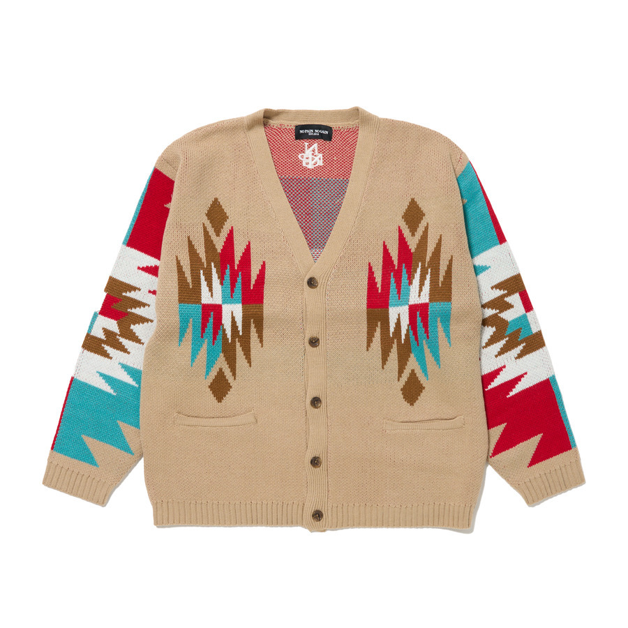 NOPAIN NO GAIN NPNG カーディガン M NPNG Native Cardigan | NPNG