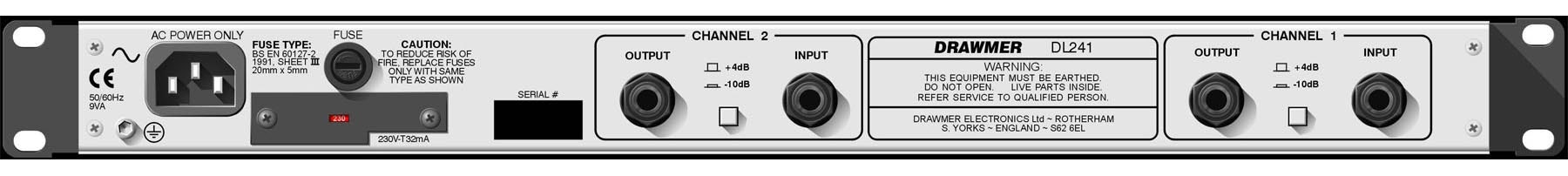 Drawmer DL241 Dual-Channel Expander/Gate/Compressor/Limiter