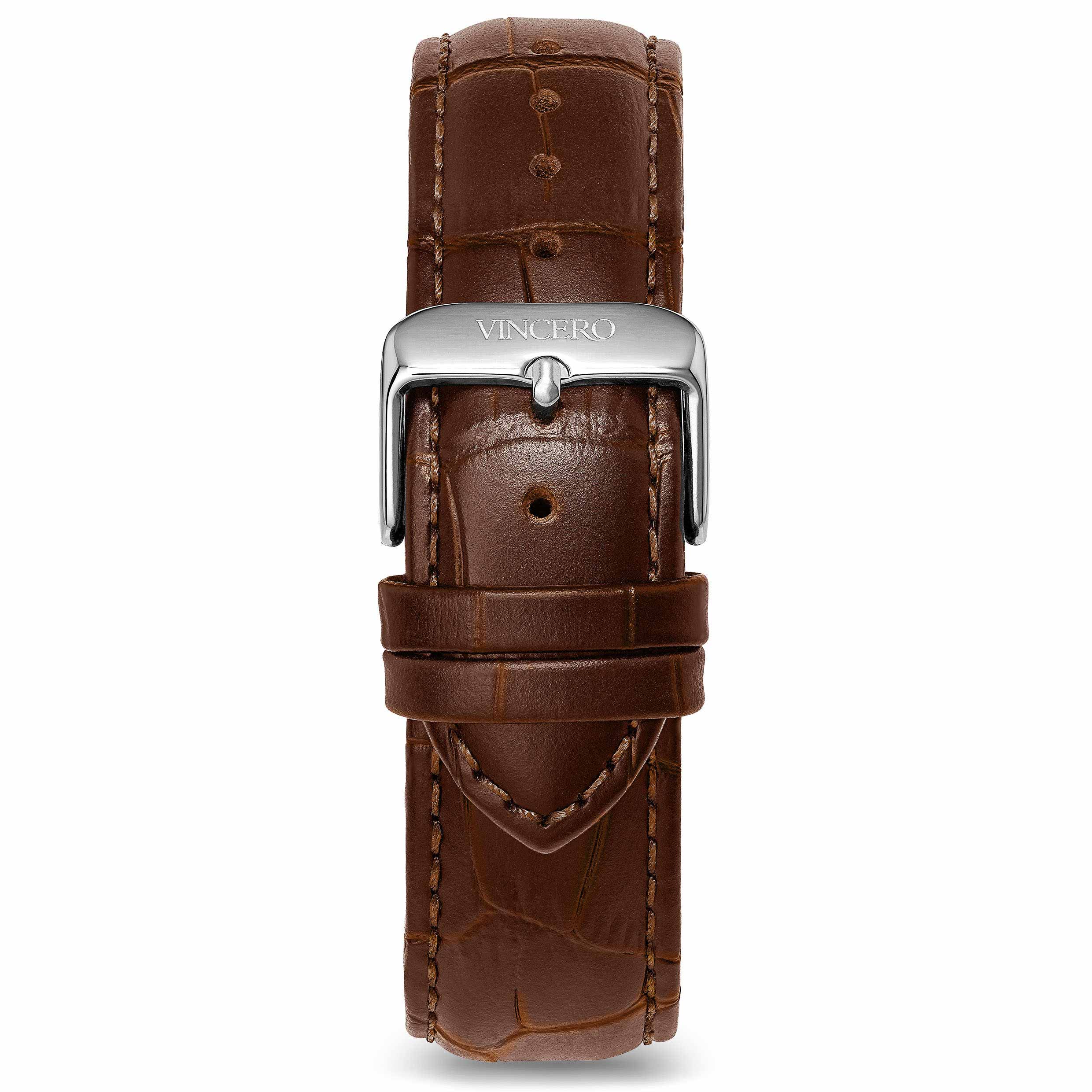 Men's Watch Strap - Mocha Croc | Vincero Watches | Vincero Collective