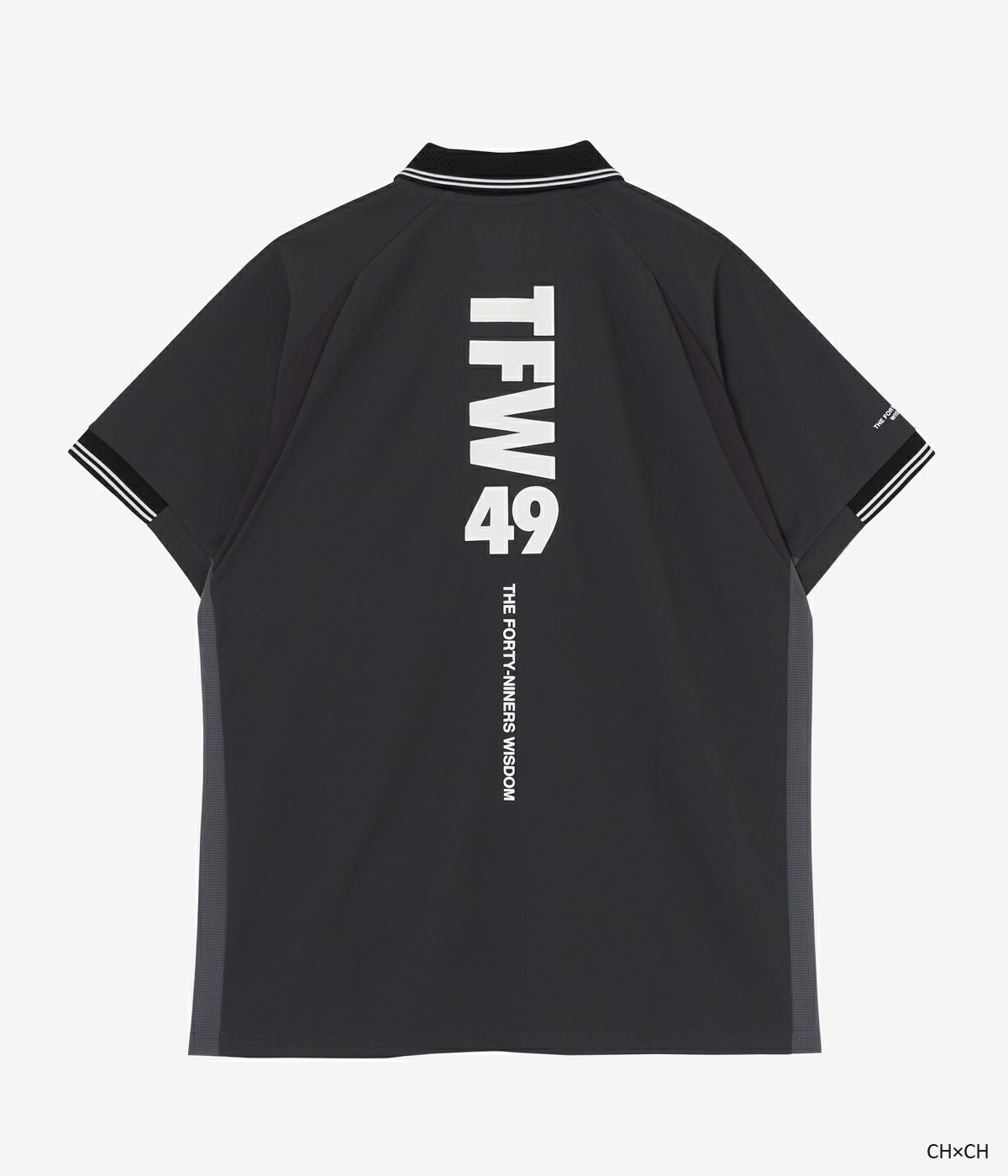 TFW49 - LINE SLEEVE POLO | ポロシャツ | チャコール×チャコール