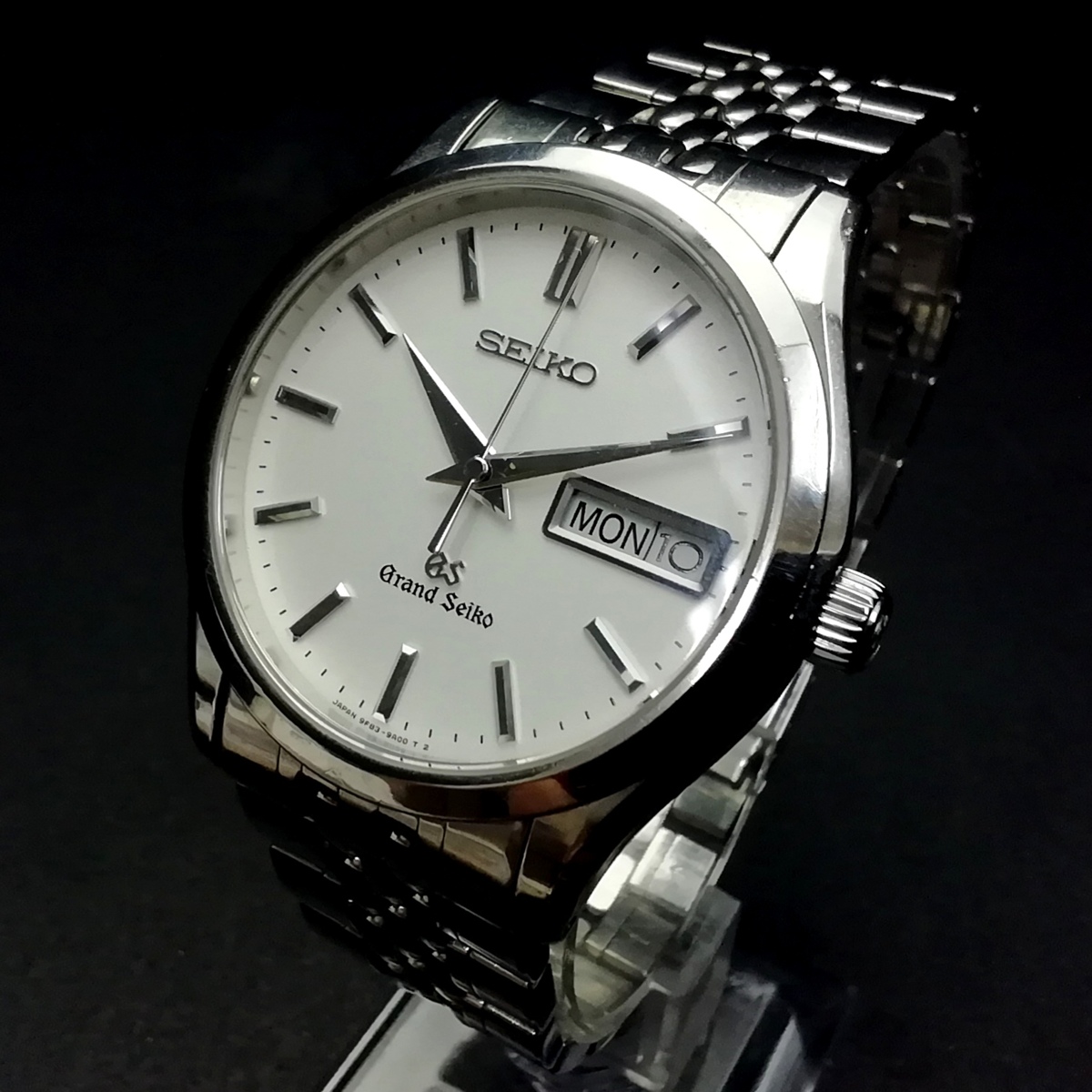美品 GRAND SEIKO グランドセイコー クォーツ デイデイト 9F83-9A00