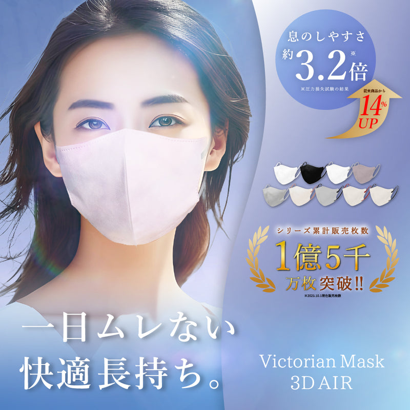 IKISURU（イキスル） - ホワイト×グレー | Victorian Mask