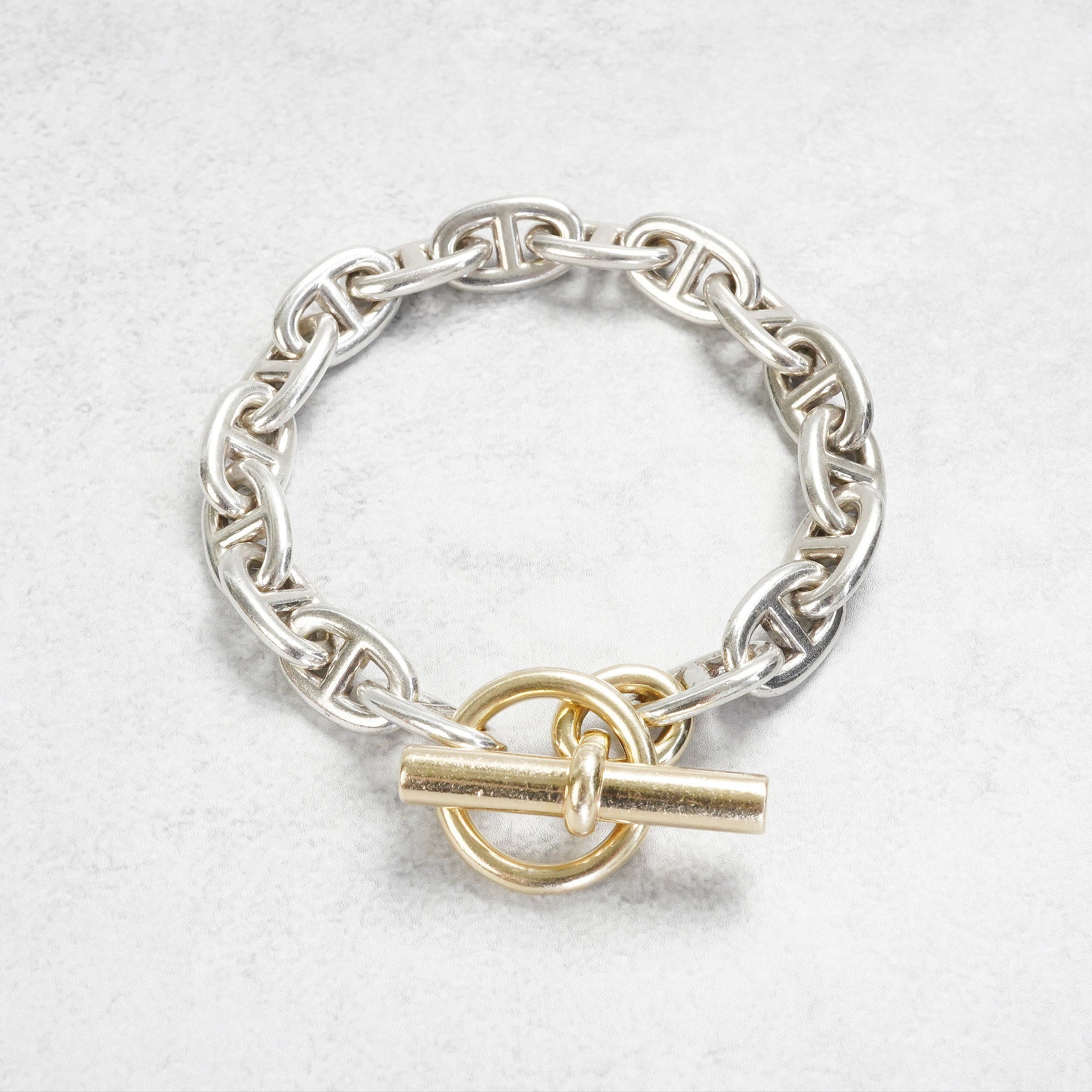 HERMES シェーヌダンクル MM17 YGコンビ ブレスレット – VISION ARCHIVE