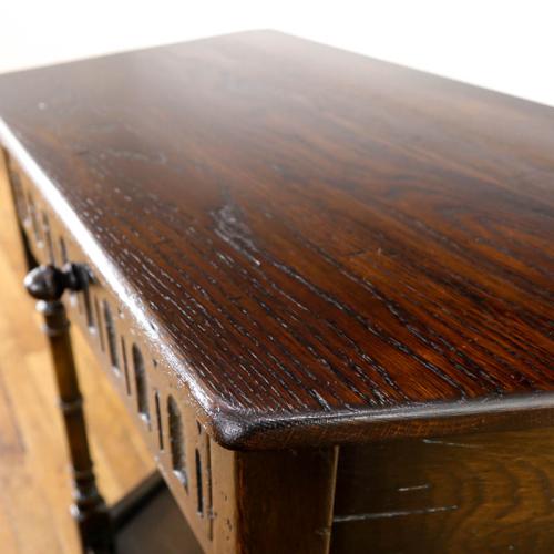 イギリスアンティーク コンソールテーブル オーク材 v_57440