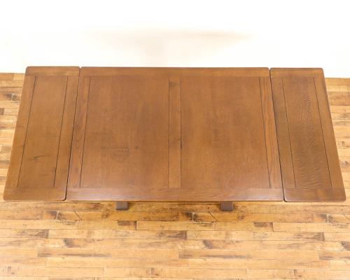 イギリスアンティーク ドローリーフテーブル 拡張式 オーク材 v_70162