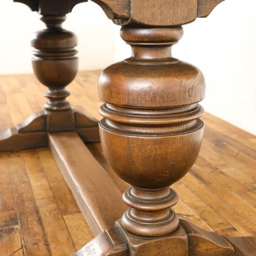 イギリスアンティーク ドローリーフテーブル 拡張式 オーク材 v_70184